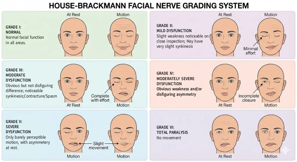 House Brackmann Facial nerve Gradings